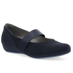 Dansko Kendra Leather Mary Janes Milled Nuck Comfort Shoes 38